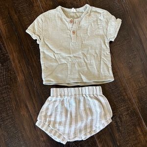 Quincy Mae shirt and shirt set